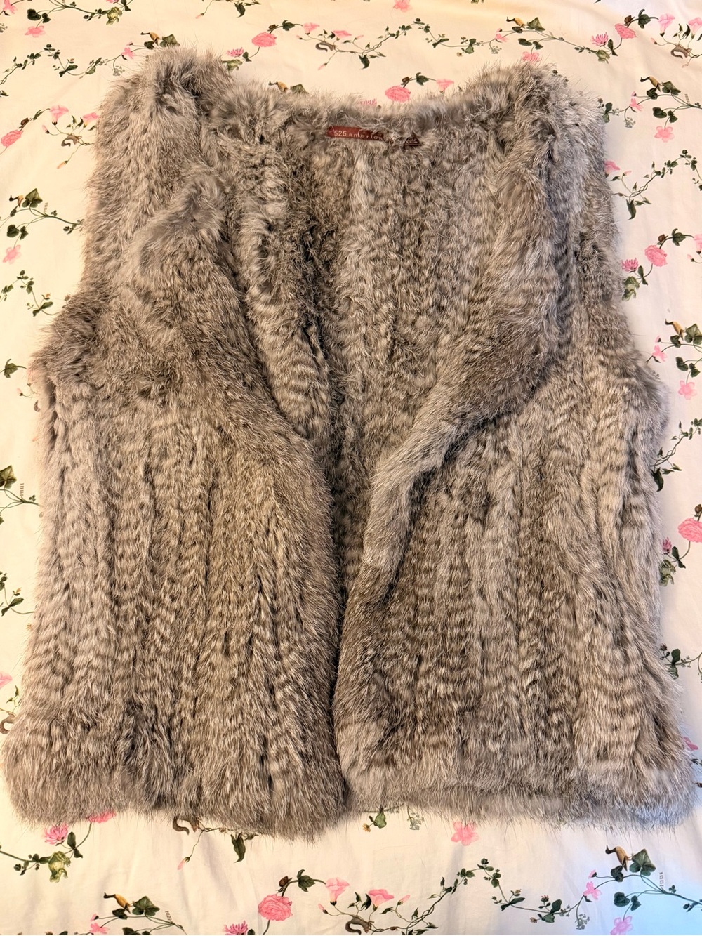 America 525 Rabbit Fur Vest Size Small